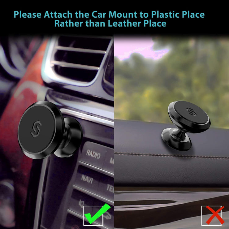 Magnetic Phone Car Mount, Syncwire Cell Phone Car Kits, 360° Adjustable Magnet Cell Phone Mount - POP & CASE