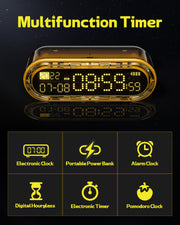 Capsule Gravity Power Bank + Clock + Timer with Cable - POP & CASE