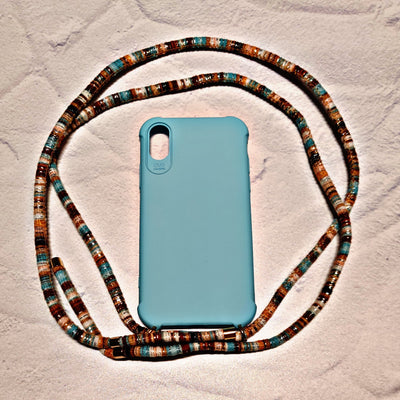 Straps For iPhone XR (Cross/Neck) With Colored Case - POPnCASE