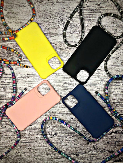 Straps For iPhone 11 (Cross/Neck) With Colored Case - POPnCASE