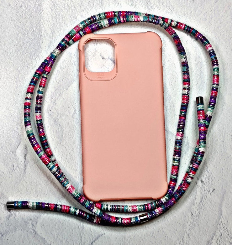 Straps For iPhone 11PRO (Cross/Neck) with Colored Case - POPnCASE