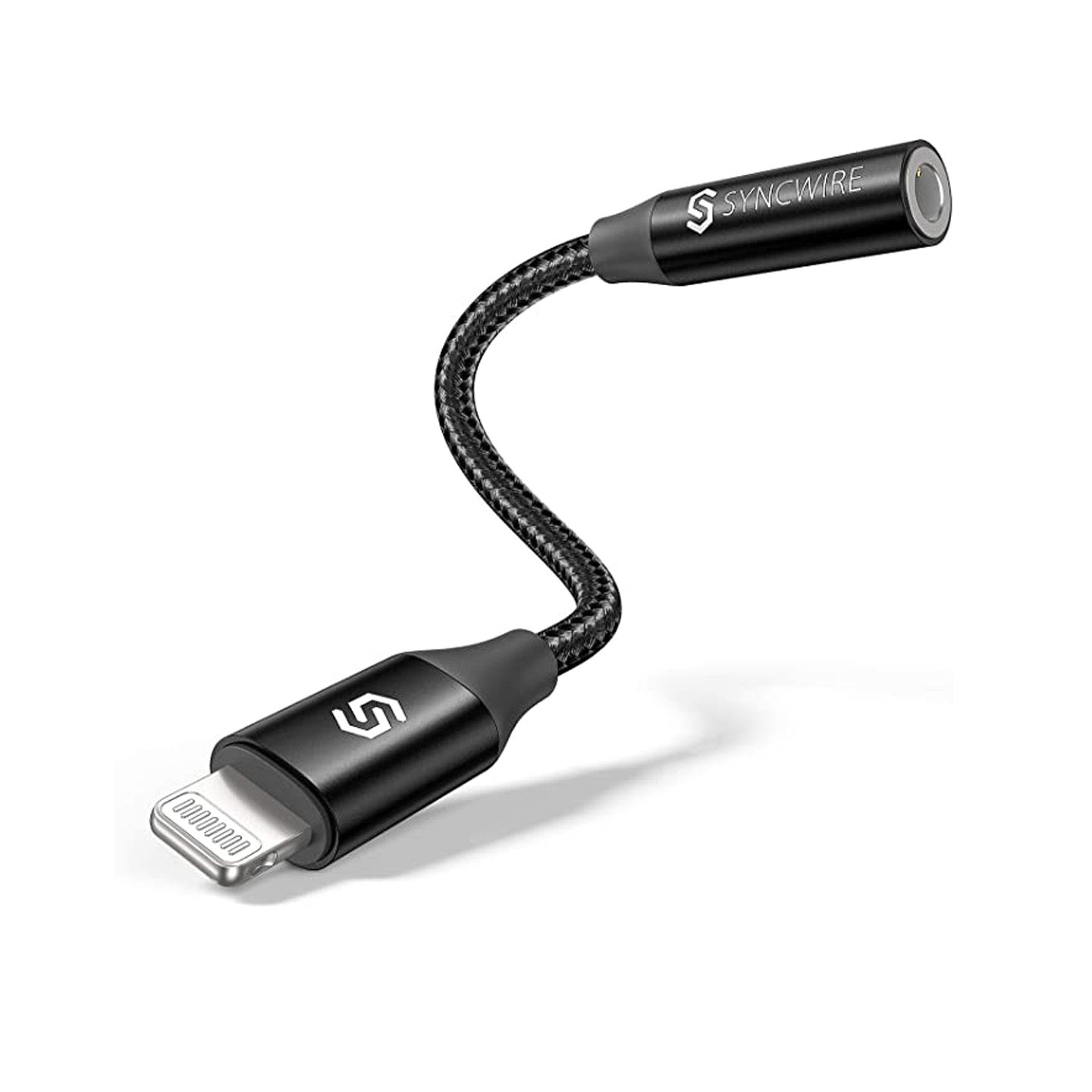 Syncwire Lightning to 3.5mm Headphone Jack Adapter Black