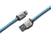 PREMIUM Cross Turquoise Cable  1 Meter (Apple Devices) - POPnCASE