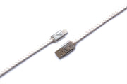 PREMIUM Cross White Cable  1 Meter (Apple Devices) - POPnCASE