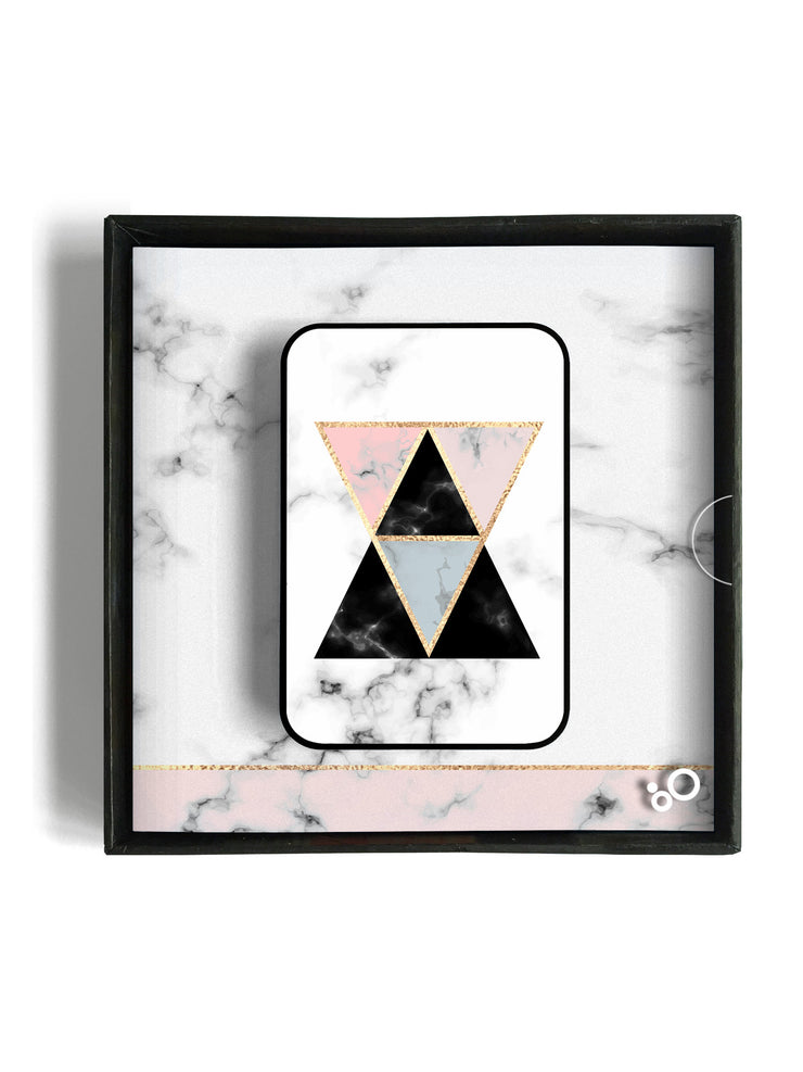 Triangles in Marble 5000mAh Power Bank - POPnCASE