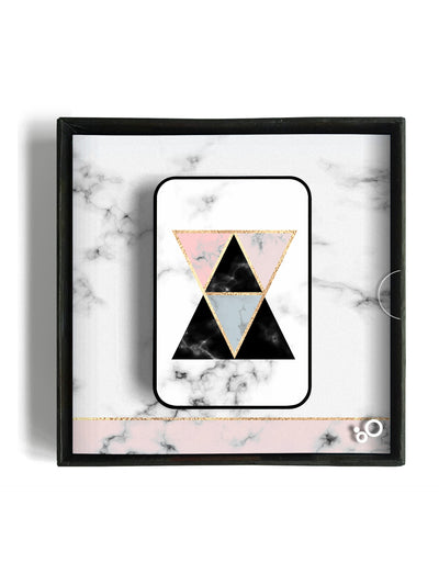 Triangles in Marble 10.000mAh Power Bank - POPnCASE