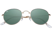 GOLD / CLASSIC GREEN LENS - Rounds - POP & CASE