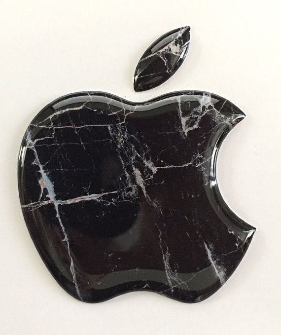 Black Marble Apple Sticker iPhone 6/7/8 - POPnCASE